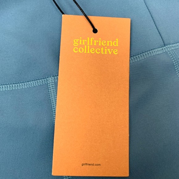 NWT Girlfriend Collective High Waist Capri Workout Leggings Navy Steel Small - Picture 7 of 9